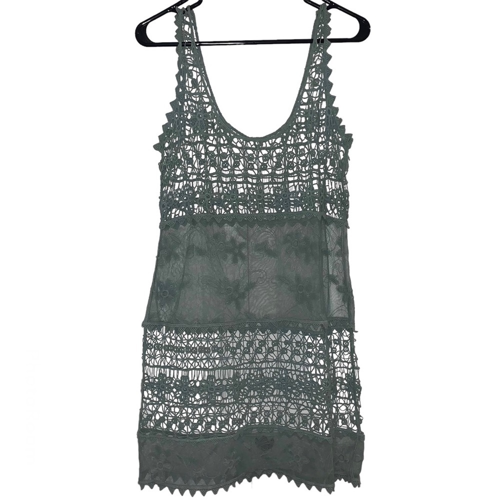 Cotton Dress Lace Mesh Crochet | Festival Rave Swim
